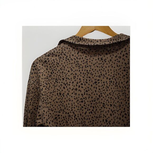 Jane & Delancey S Long Sleeve Animal Print Pullover Knit Top 1920 - Picture 7 of 7